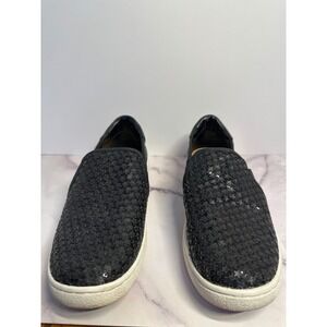 UGG Women's Black Star Sequin Slip On Sneakers Shoes Size 7
